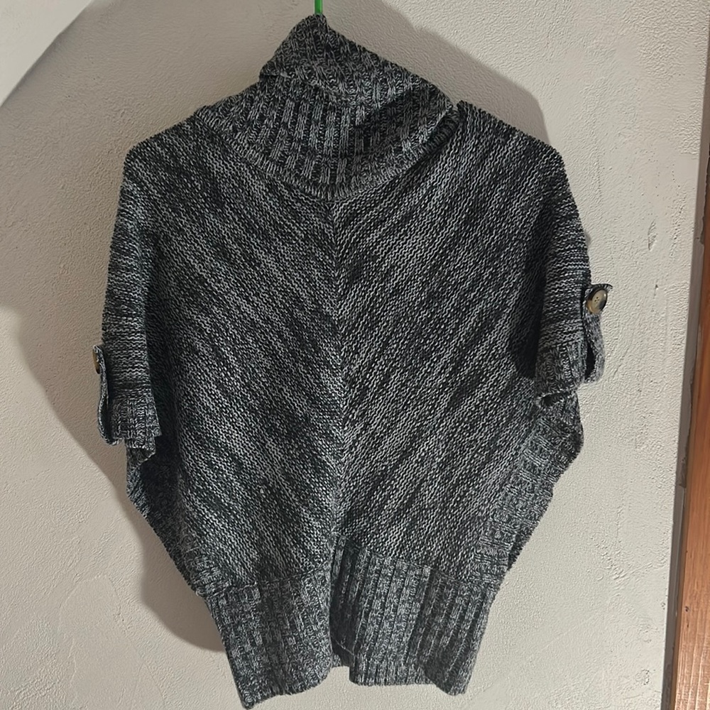 Grey cowl neck sweater